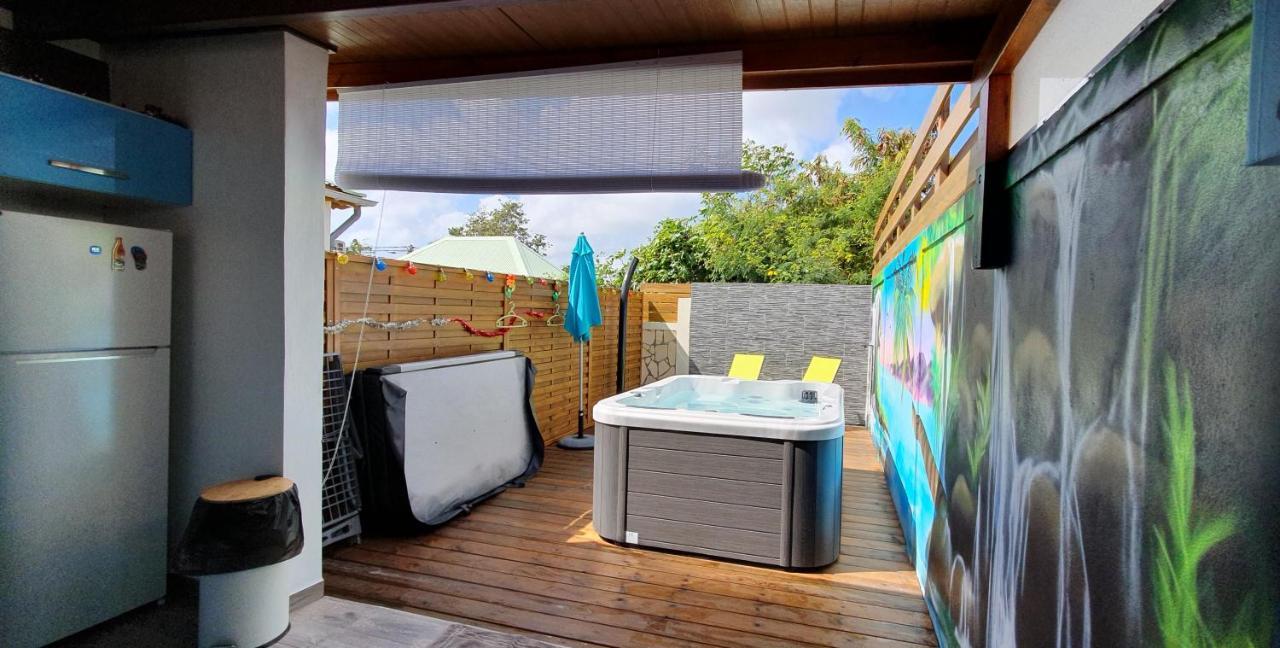 "Chez Claudia "Charmant Logement Avec Jacuzzi Privatif En Toute Intimite Sur Belle Terrasse Exterieure En Bois Et Piscine Courcelles Buitenkant foto