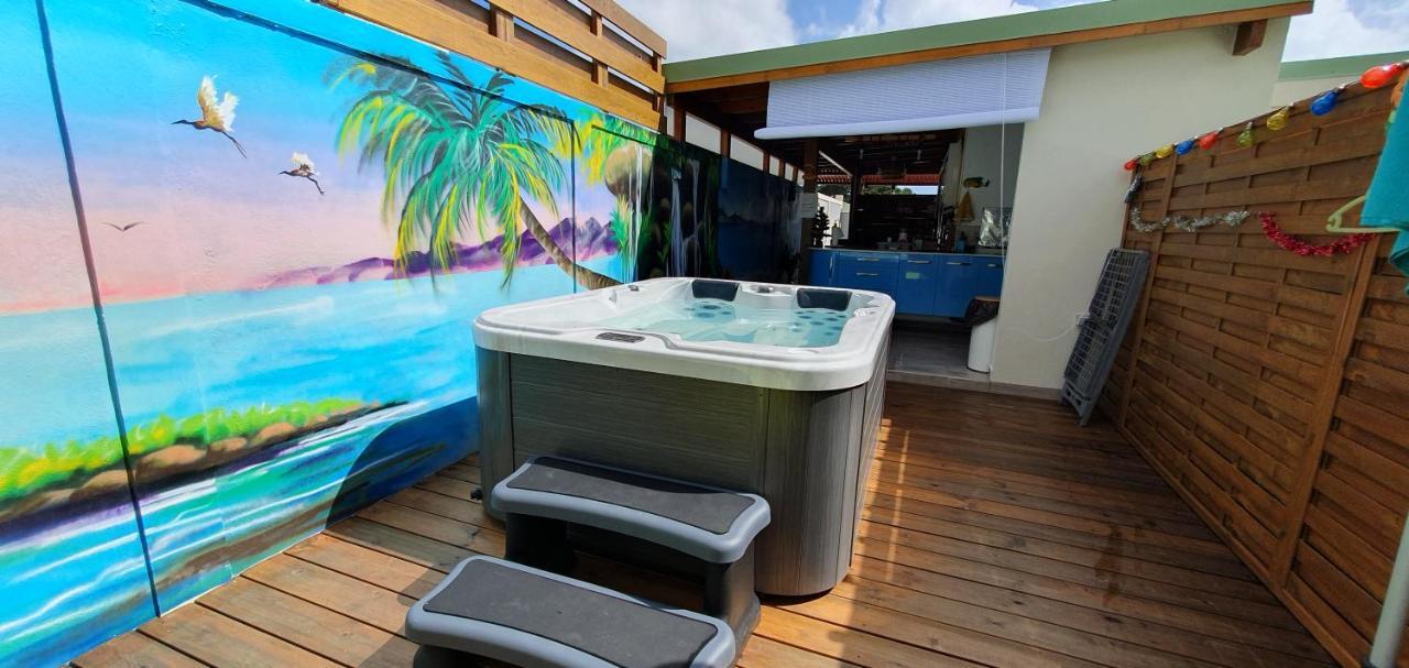 "Chez Claudia "Charmant Logement Avec Jacuzzi Privatif En Toute Intimite Sur Belle Terrasse Exterieure En Bois Et Piscine Courcelles Buitenkant foto