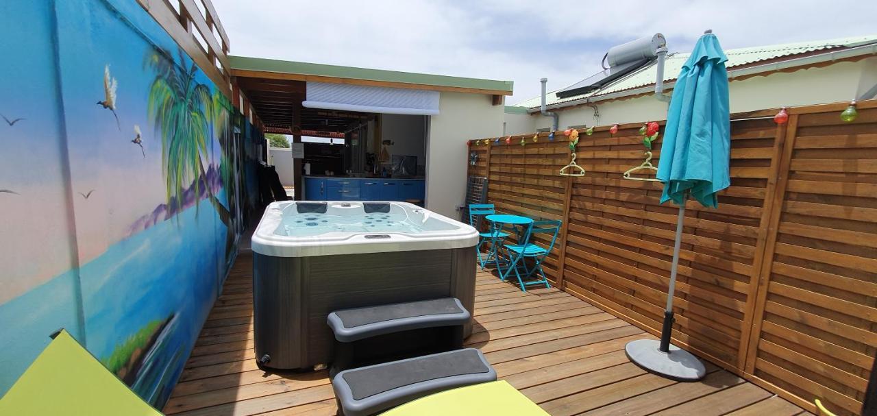 "Chez Claudia "Charmant Logement Avec Jacuzzi Privatif En Toute Intimite Sur Belle Terrasse Exterieure En Bois Et Piscine Courcelles Buitenkant foto